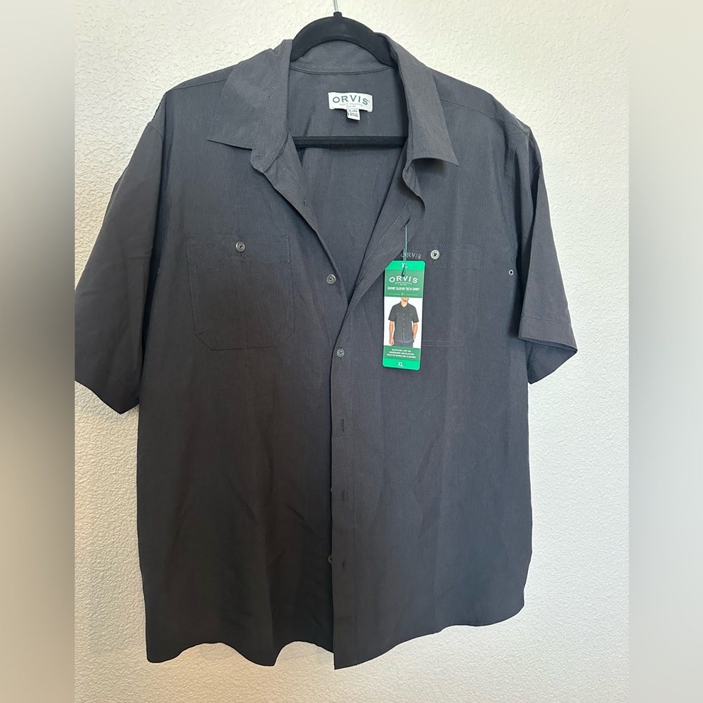 Orvis Black Casual Button Down Shirt